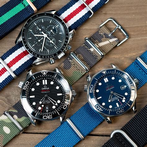 omega watches straps|omega seamaster 300m nato strap.